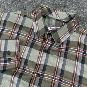 Johnnie-O Button Up Shirt Men Large Green Plaid Check Long Sleeve Casual Surf